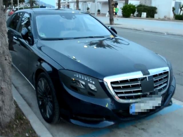 Mercedes S-CLass Maybach шпионское видео